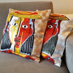 Pyntepute Portrett Fylt Gylden og Portrett Fylt Hvit