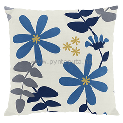 Putetrekk - Under solen (blå/gul)