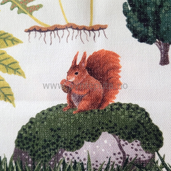 Putetrekk - Skogsliv - detalj Ekorn