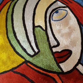 Pyntepute Dame Med Røde Hansker detaljer