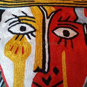 Pyntepute Portrett Fylt Hvit detaljer