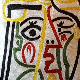 Pyntepute Portrett Hvit detaljer