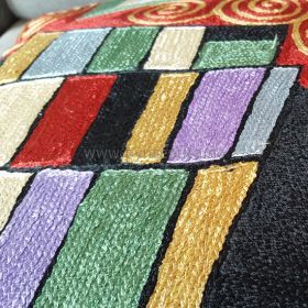 Pyntepute Spiraler Sort Prikk detaljer nærbilde