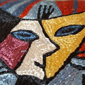 Pyntepute Tre Katter Med Hvit Snute detaljer