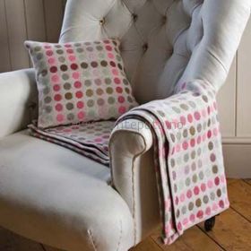 Pledd og pute Mondo Rose