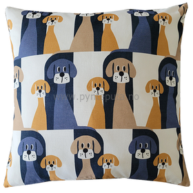 Putetrekk - Buster (blå-beige)