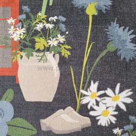 Putetrekk - Strøvtog (svart) - detalj