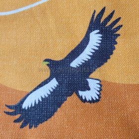 Putetrekk - Fjellvandring orange - detalj fugl