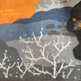 Putetrekk - Fjellvandring orange - detalj natur