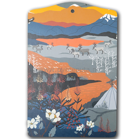 Serveringsbrett - Fjellvandring oransje