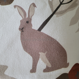 Putetrekk - Skogens venner - detalj hare
