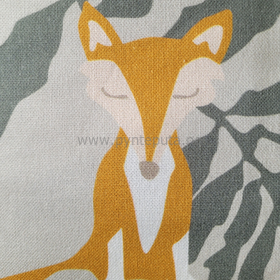 Putetrekk Skogens venner grønn-gul detalj rev